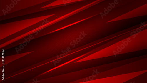 Modern dark red abstract geometric background with  line and halftone for sport and gaming concept