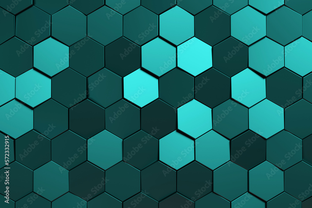 Abstract background of hexagon. 3D rendering. Abstract background of hexagon. 3D rendering.
