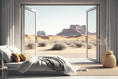Modern Minimalist Bedroom w...