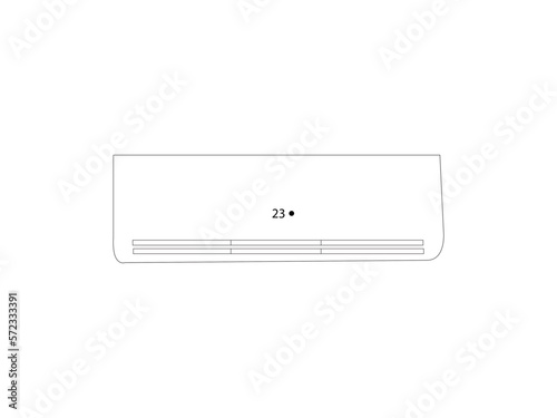 air conditioner illustration and vector. 