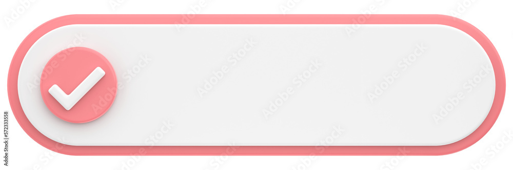 3D checkbox with text area. 3D illustration. 3D checkbox with text area. 3D illustration.