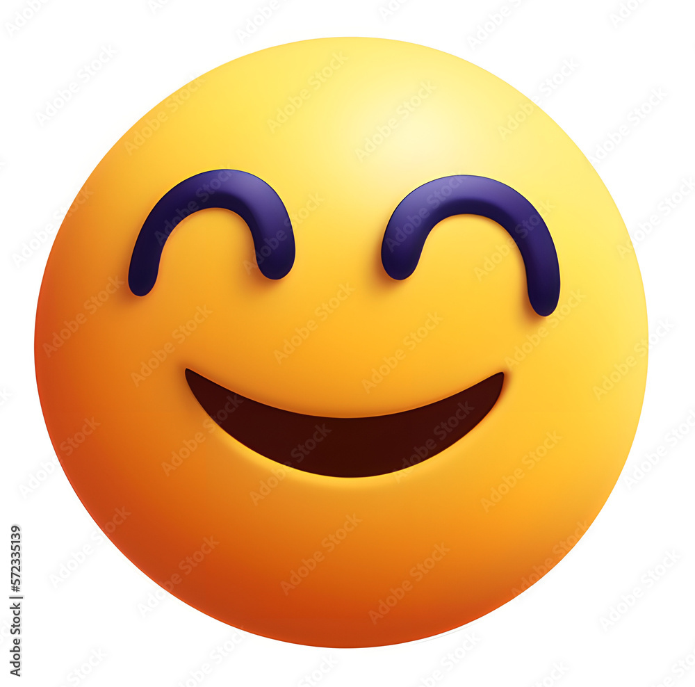 lucky / happy emoji 3d icon isolated on white background generative ai funny smiley smiling face lucky / happy emoji 3d icon isolated on white background generative ai funny smiley smiling face