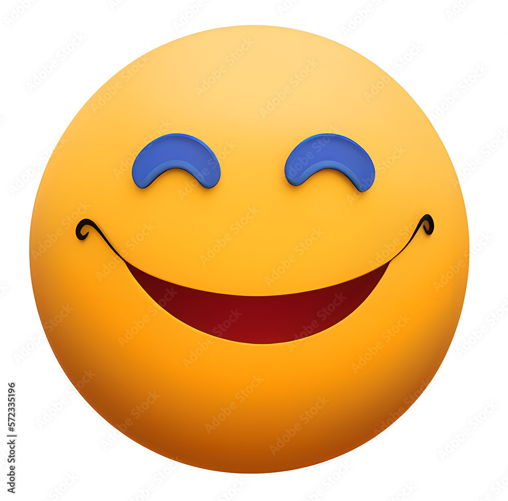 lucky / happy emoji 3d icon isolated on white background generative ai funny smiley smiling face lucky / happy emoji 3d icon isolated on white background generative ai funny smiley smiling face