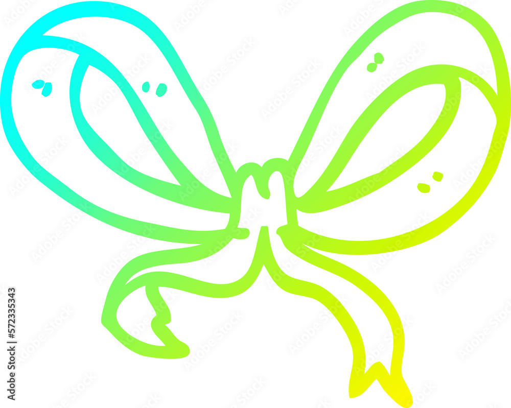 cold gradient line drawing carton yellow ribbon cold gradient line drawing carton yellow ribbon