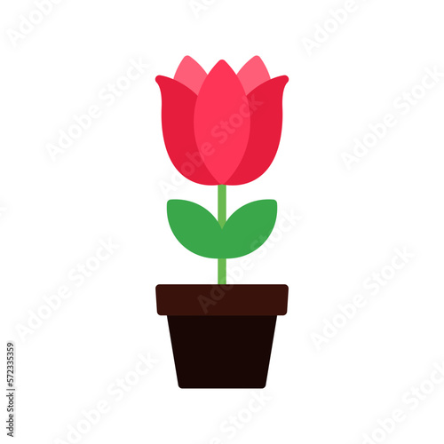 Tulip icon. sign for mobile concept and web design. vector illustration