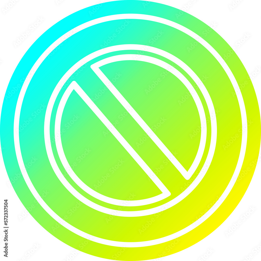 generic stop circular in cold gradient spectrum generic stop circular in cold gradient spectrum