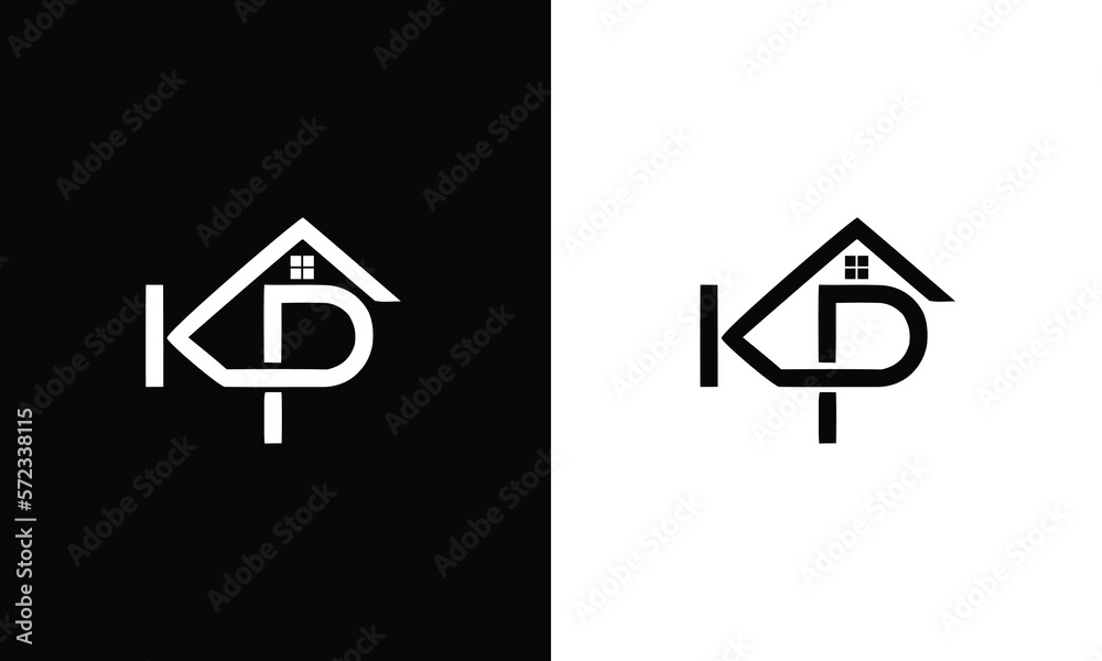 Letter KP Home Logo Design Icon Vector Symbol Stock Vector Adobe Stock