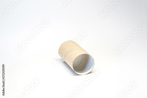 Paper cores left after using up toilet paper