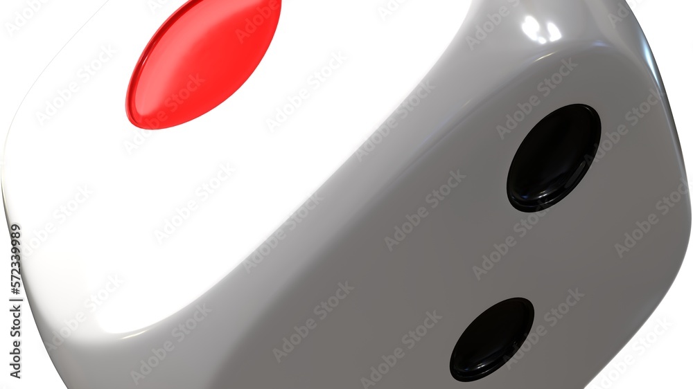 Shiny white dice.
3DCG dice illustration.
Shiny white dice.
3DCG dice illustration.