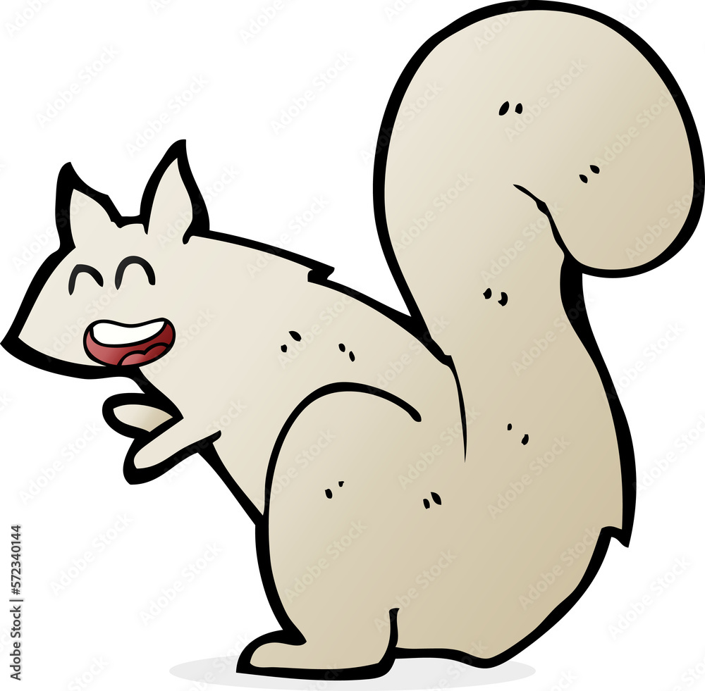 Fototapeta premium cartoon squirrel