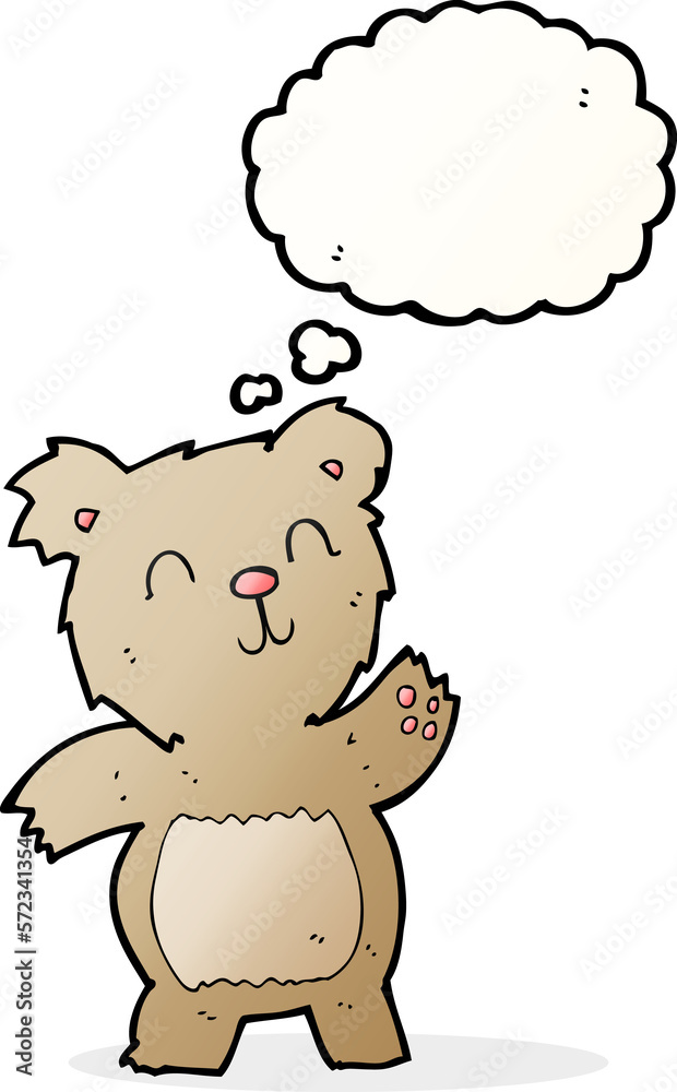 cartoon teddy bear with thought bubble cartoon teddy bear with thought bubble