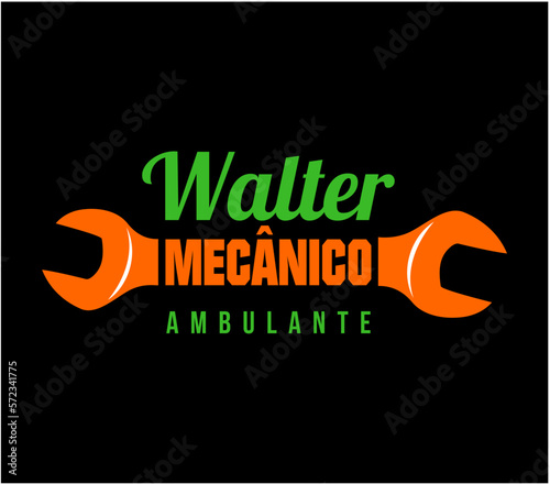 logotipo walter mecânico ambulante photo