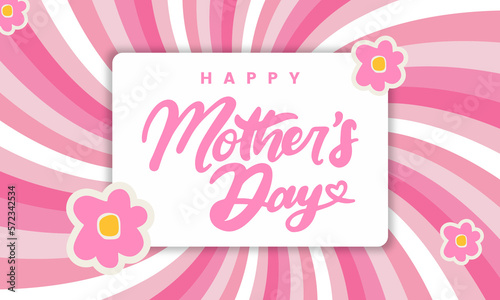 Happy Mother's day greeting card design