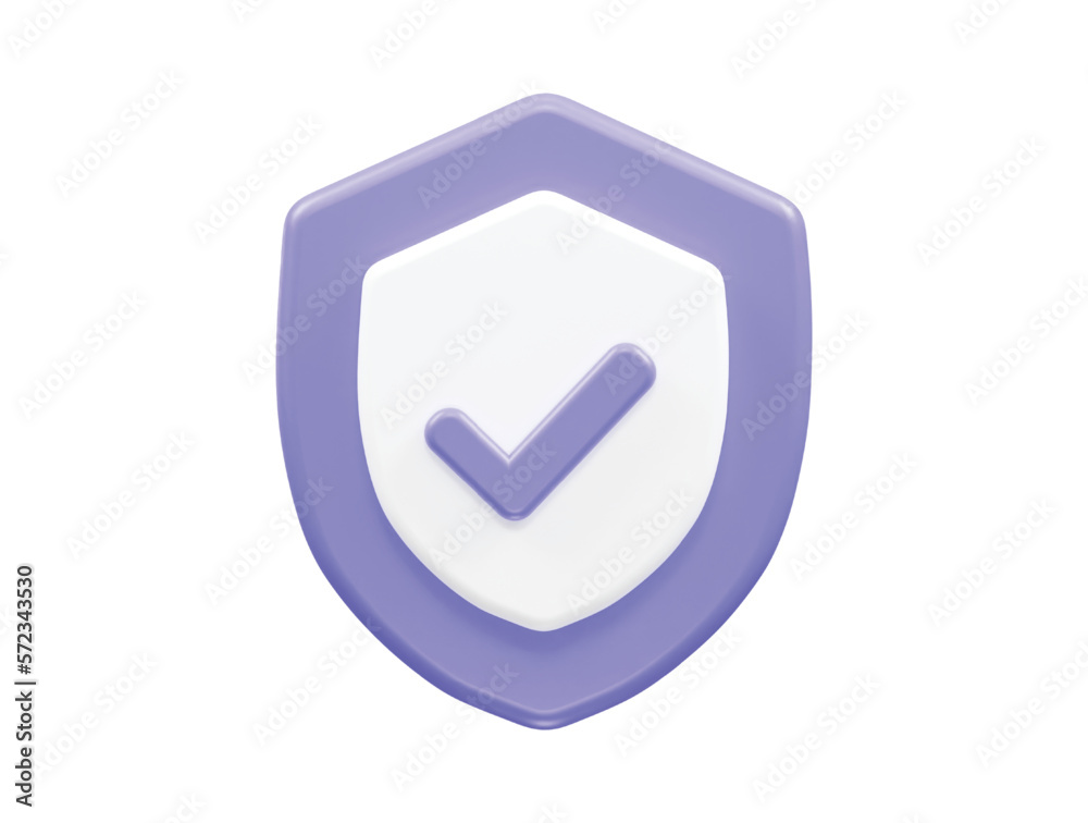 Verified icon 3d rendering vector illustration Verified icon 3d rendering vector illustration