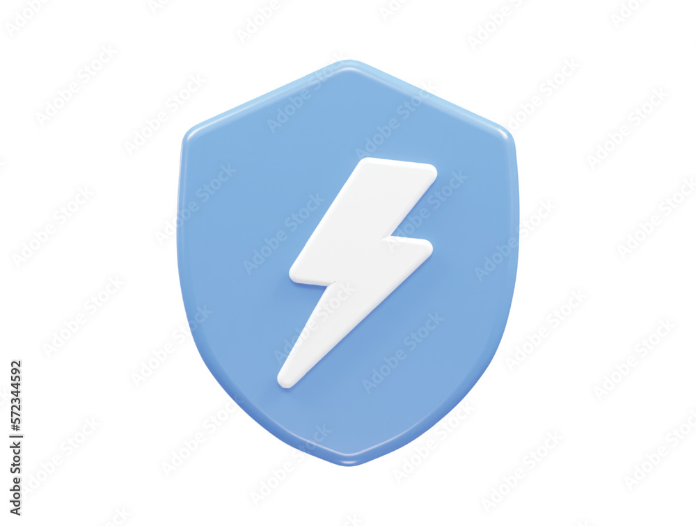 Electricity icon 3d rendering vector illustration Electricity icon 3d rendering vector illustration