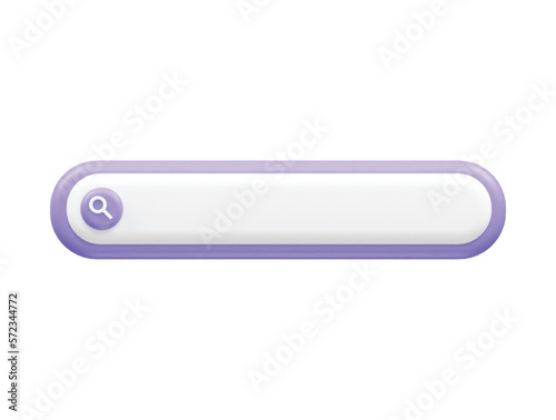 Search icon 3d rendering vector illustration transparent element