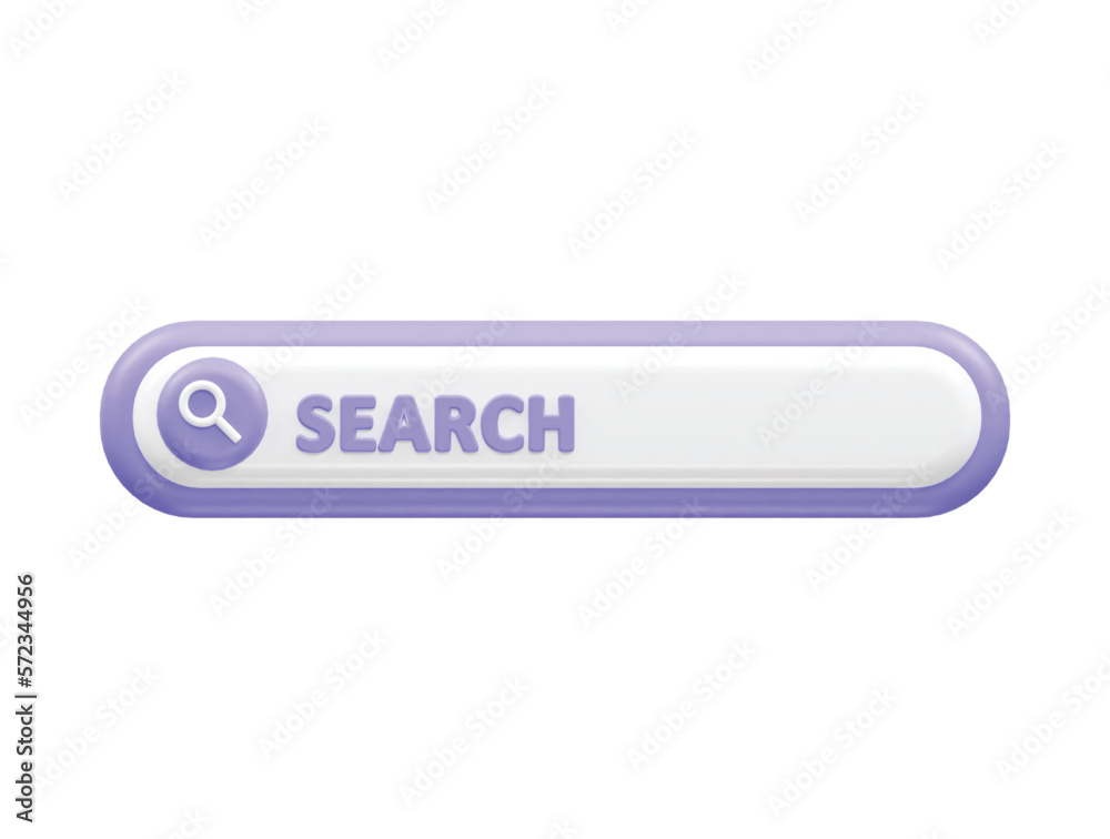 Search icon 3d rendering vector illustration transparent element Search icon 3d rendering vector illustration transparent element