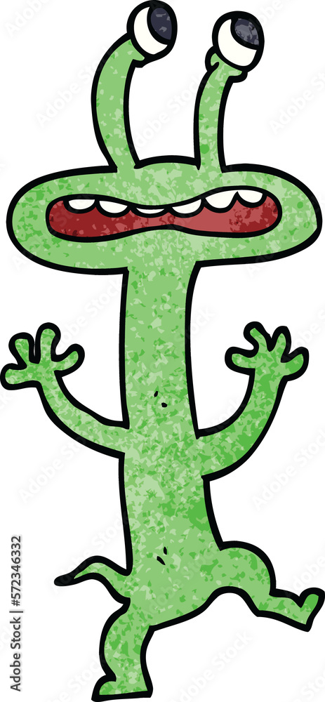 Obraz premium cartoon doodle monster