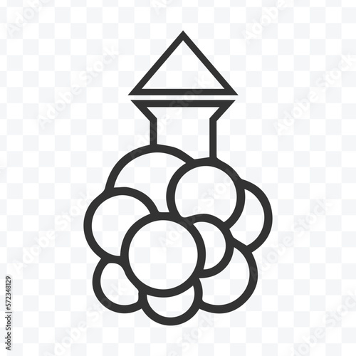 High cholesterol levels flat icon vector illustration. Eating fatty food