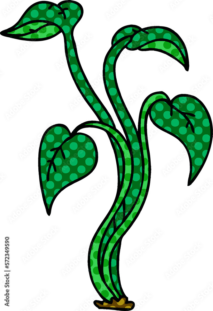 quirky comic book style cartoon plant quirky comic book style cartoon plant