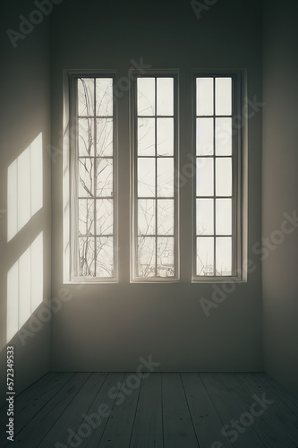 empty room with window