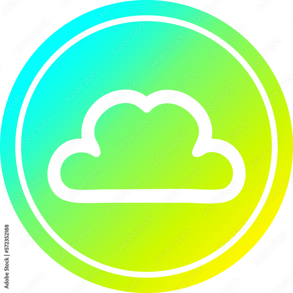 simple cloud circular in cold gradient spectrum simple cloud circular in cold gradient spectrum