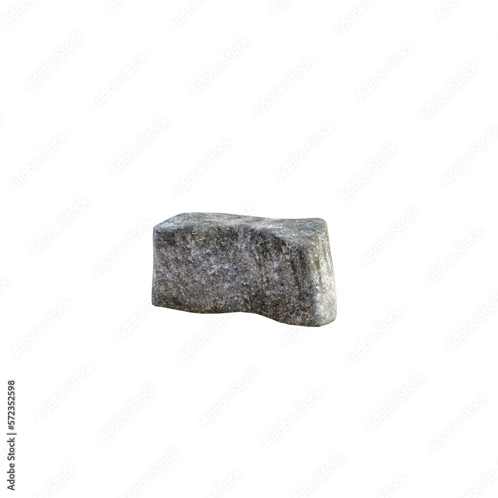 3d render stone isolated 3d render stone isolated