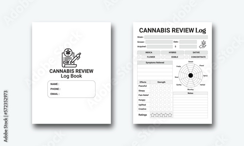 Cannabis Review Log kdp interior