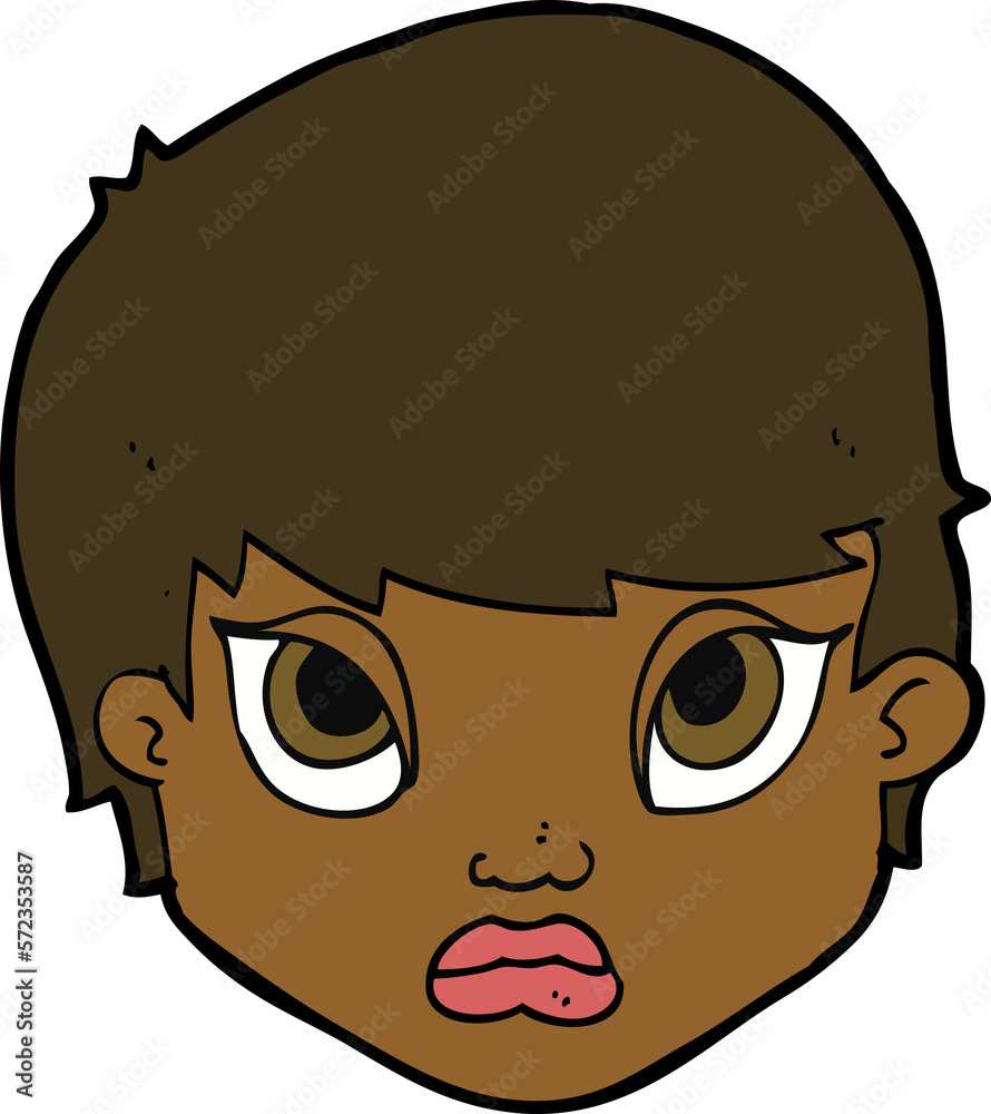 cartoon sulking woman cartoon sulking woman