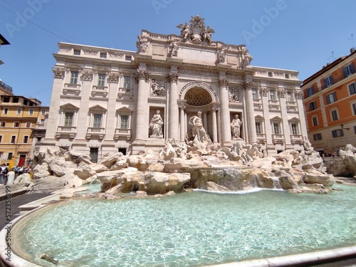 Canvas Print trevi fountain