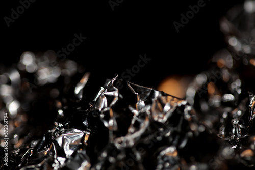 Aluminum foliage abstracts pictures close up modern background high quality big size print photo