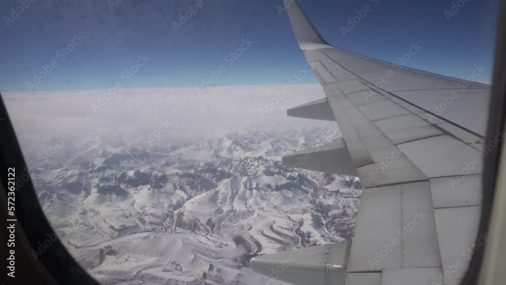 View of the Himalayas in Leh Ladakah Flight View of the Himalayas in Leh Ladakah Flight