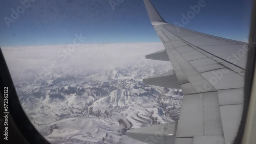 View of the Himalayas in Leh Ladakah Flight photo