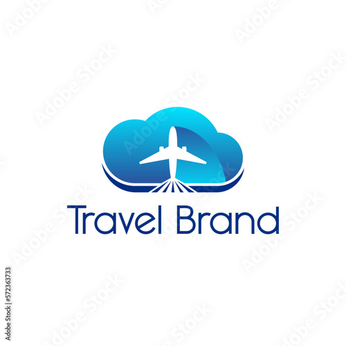 Airplane Cloud Logo
