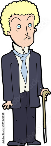 Photography cartoon unhappy gentleman