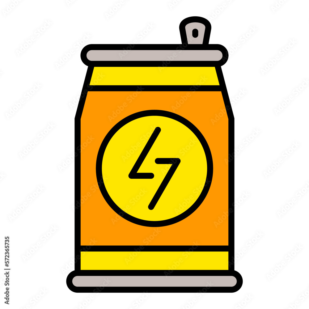 Obraz premium Energy Drink Filled Line Icon
