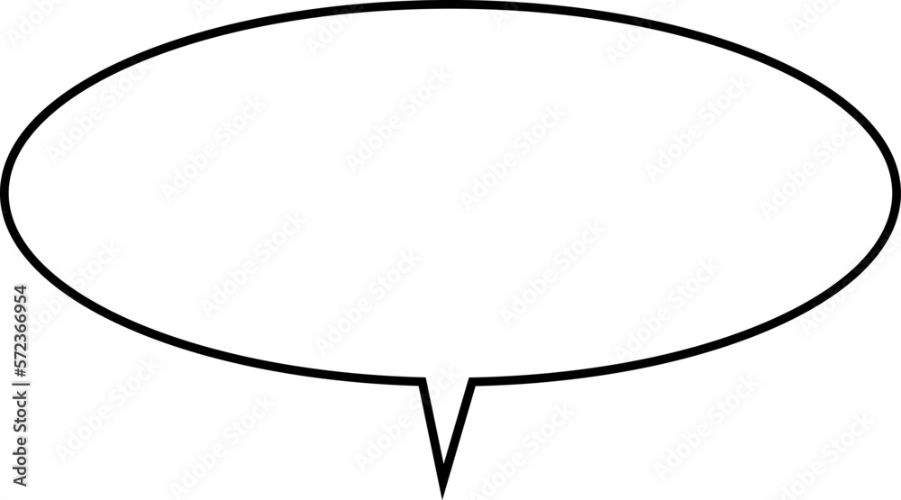 Speak bubble text, message box cartoon vector. Balloon chatting box doodle style of thinking