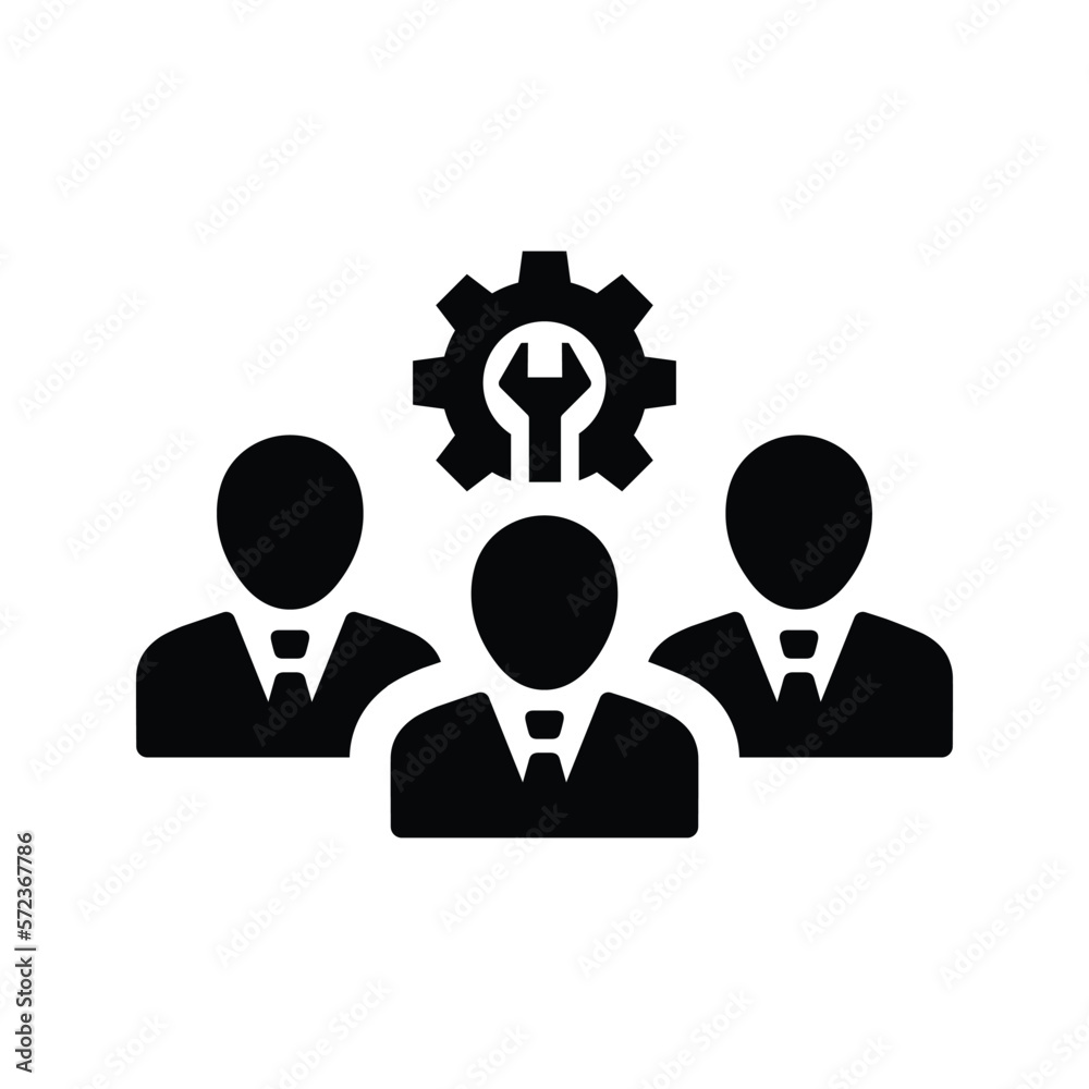 Technical Team icon. Vector illustration. Technical Team icon. Vector illustration.