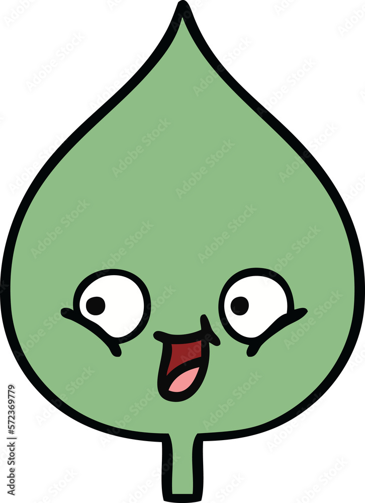 cute cartoon expressional leaf cute cartoon expressional leaf