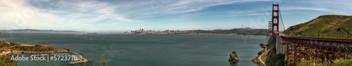 San Francisco view from Golden Gate Bridge