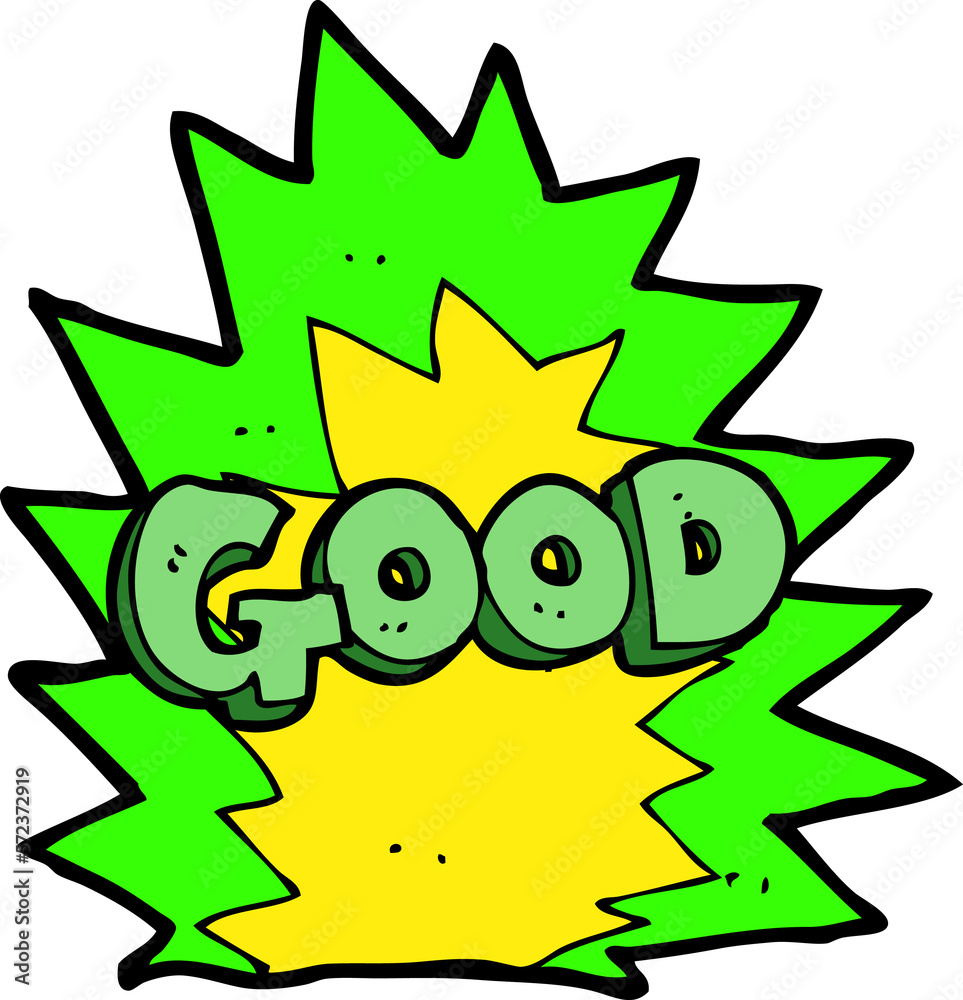 cartoon explosion good symbol