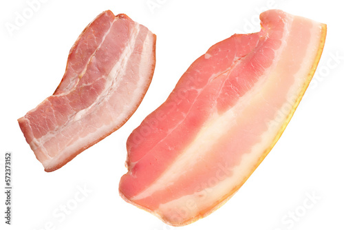 Two pieces of fresh ham