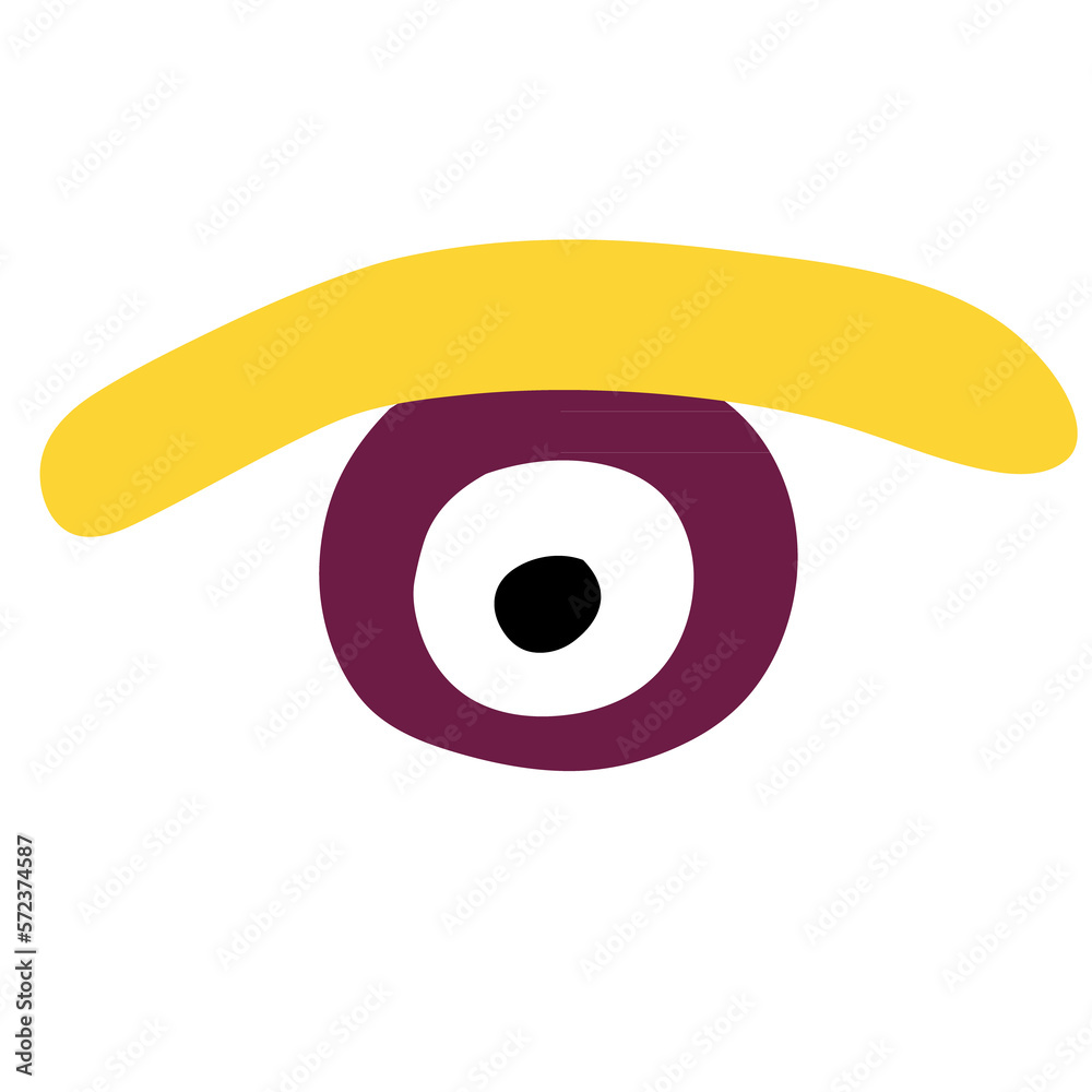 Evil Eye Hand Drawn. Abstract Drawing Evil Eye Hand Drawn. Abstract Drawing