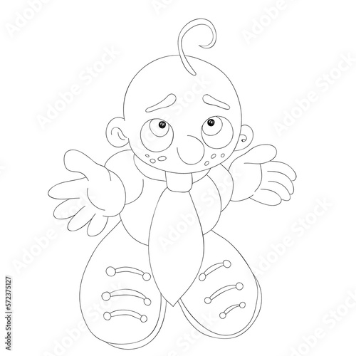 Baby Child Outline Illustration