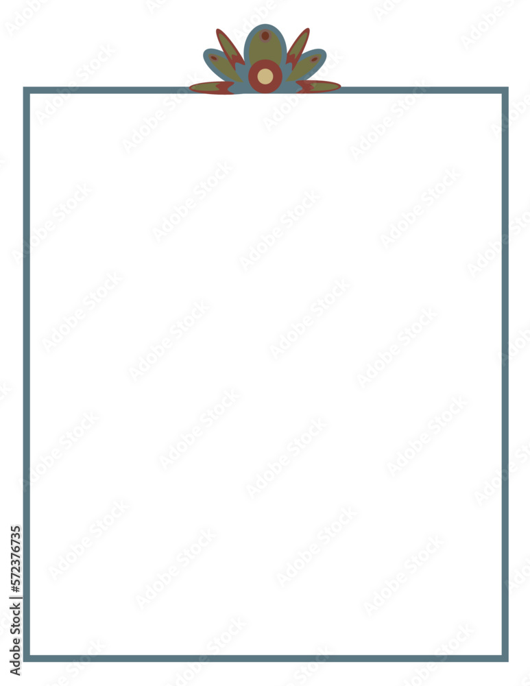 Fototapeta premium Southwest style border.