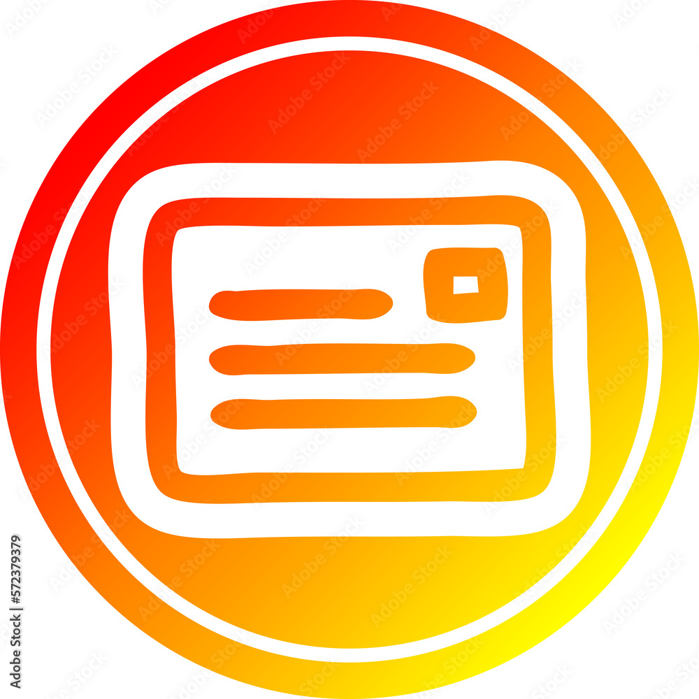 envelope letter circular in hot gradient spectrum envelope letter circular in hot gradient spectrum