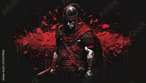 Roman Warrior, Rome, Generative AI, Illustration