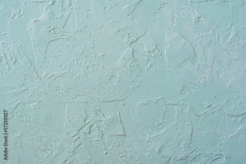 Abstract blue painted wall texture background or pattern. Spanish plaster texture