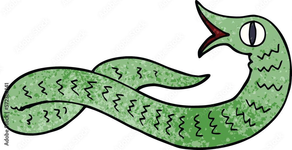 cartoon doodle medieval snake cartoon doodle medieval snake