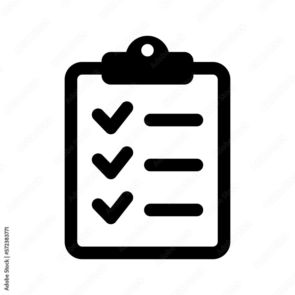 Clipboard and checklist icon. Project management, questionnaire icon. To do list vector icon for web site and app design. Clipboard and checklist icon. Project management, questionnaire icon. To do list vector icon for web site and app design.